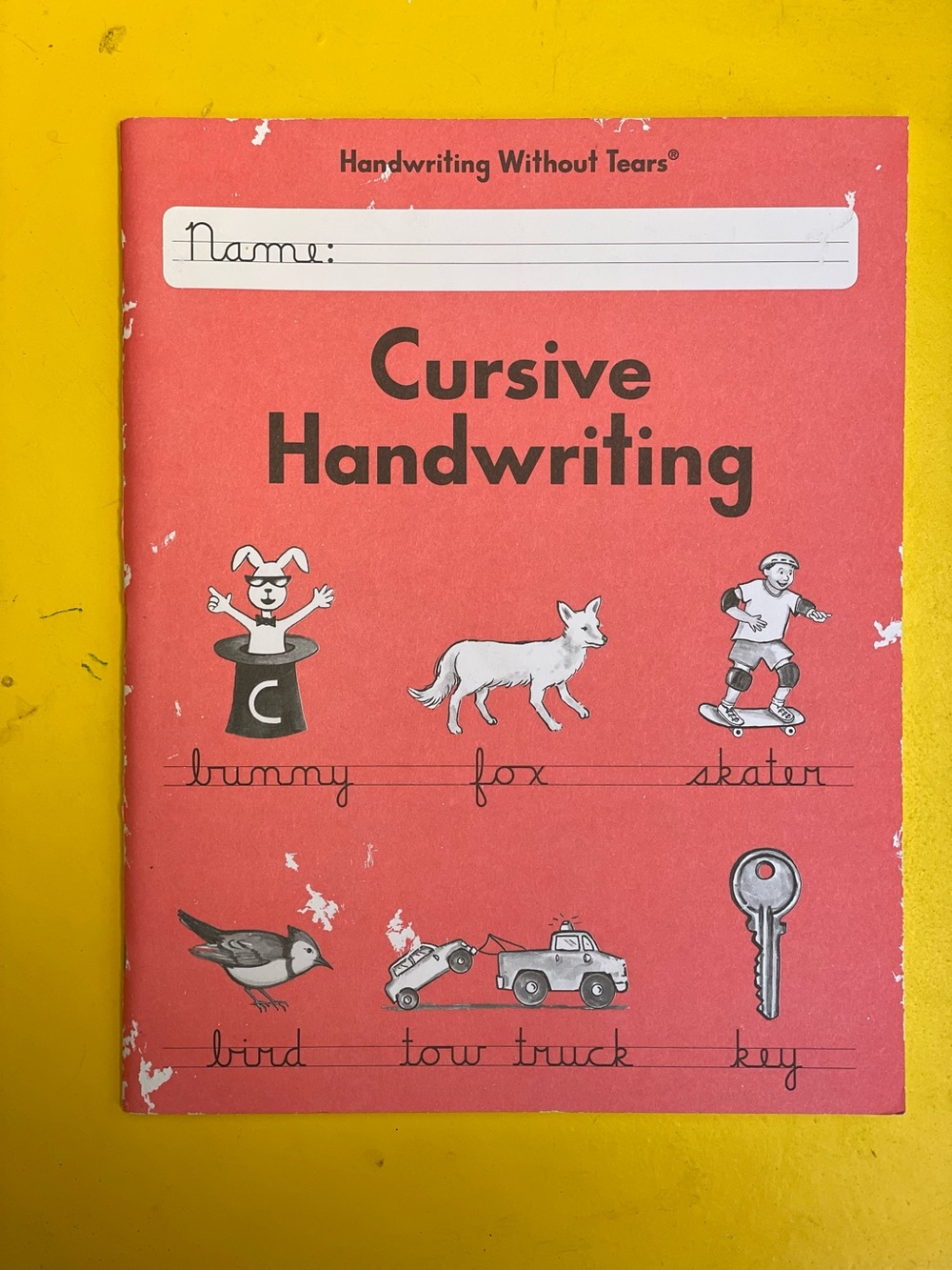 Handwriting without Tears Cursive Handwriting Workbook and 1st grade book